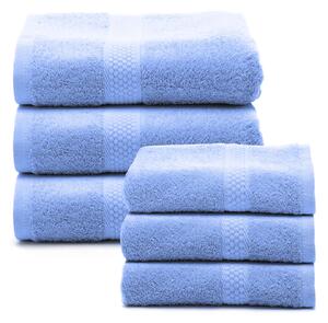 Set Asciugamani In Spugna In Cotone Spugna Standard Spugnissima Tinta Unita Lavanda Caleffi