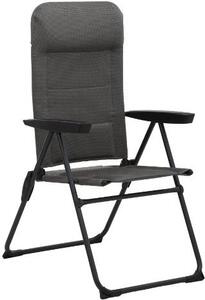 Amicasa Sdraio da Giardino Pieghevole in Metallo e Mesh Dimensioni 56,5x71x113 cm colore Champagne - Siviglia