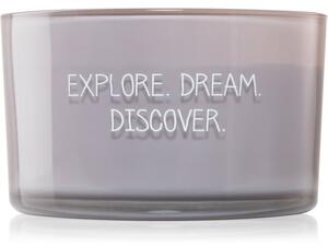 My Flame Amber's Secret Explore. Dream. Discover. candela profumata 13x8 cm