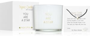 My Flame Candle With Bracelet You Are A Star candela profumata 7x6 cm