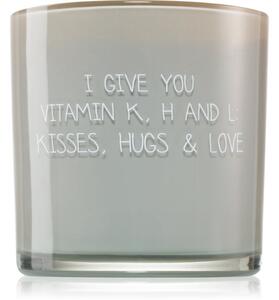 My Flame Fig's Delight I Give You Vitamin K, H & L: Kisses, Hugs & Love candela profumata 10x10 cm