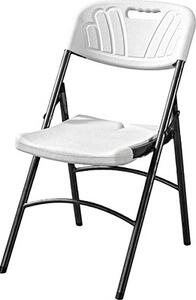 Domus Sedia per Esterni Pieghevole in HDPE Dimensioni 63x44.5x80.5 cm colore Bianco