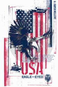 Illustrazione World of Tanks - Usa Eagle-Eyed, WOT