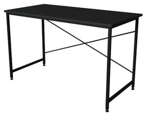 Scrivania Stile Industrial Ferro E Legno 120x60x73 Adam Antracite