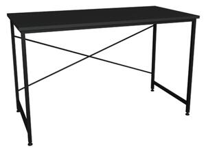 Scrivania Stile Industrial Ferro E Legno 120x60x73 Adam Antracite