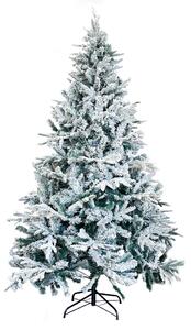 Albero di Natale innevato 210cm verde e bianco Wisdom