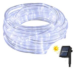 Tubo luminoso con pannello solare 10 metri da esterno 200 Led Bianco Freddo Wisdom