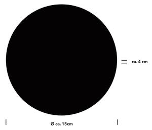 HELL Sun-B Applique a LED, nero, Ø 15 cm, IP54, dimmer