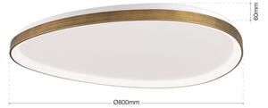 Orion DL 7-696/80 - Plafoniera LED CHARLIE LED/72W/230V diametro 80 cm oro