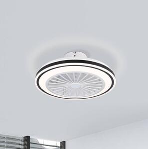 EGLO Ventilatore a pale Almeria LED CCT, bianco/nero