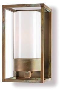 Moretti Luce Applique da esterni Cubic³ 3365 ottone/opale