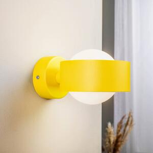 Argon Applique Mado di acciaio, giallo, 1 luce