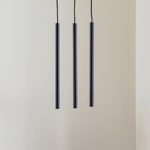 SOLLUX LIGHTING Lampada a sospensione Thin, nero, 3 luci, lineare