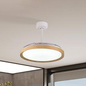 Mantra Iluminación Ventilatore da soffitto a LED Mistral wood decor DC quiet Ø 106 cm CCT