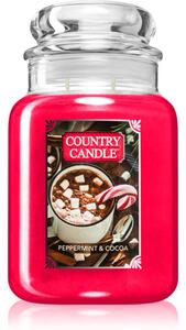 Country Candle Peppermint & Cocoa candela profumata 737 g