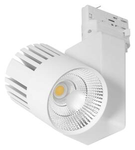 Faretto LED 40W per Binario Trifase CRI98, ang. 100° - BRIDGELUX Colore Bianco Naturale 4.000-4.500K