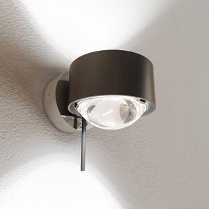 Top Light Puk! 80 Wall spot LED lenti traspar marrone/cromo