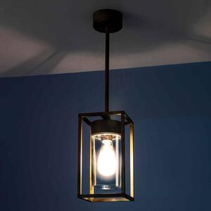 Moretti Luce Sospensione Cubic³ 3368 ottone anticato/traspar