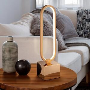 Schuller Valencia Lampada da tavolo LED Colette, bel design oro rosè