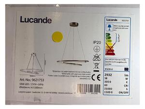 Lucande - Lampadario a sospensione con filo LED dimmerabile MIRASU LED/58W/230V