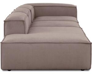 Chaise longue XL componibile in velluto a coste Lennon