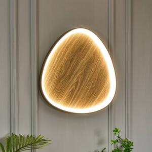 Eco-Light Bezi Applique a LED, legno chiaro, Ø 65 cm, legno, CCT