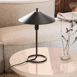 Ferm LIVING Lampada da tavolo Filo, nera, rotonda, ferro, 43 cm