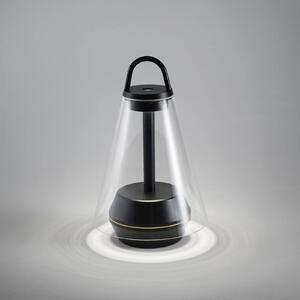 Prandina Shuttle lampada LED da tavolo IP44 nero