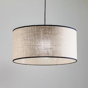 BRITOP Lampada sospensione Tubo, noce, nero/beige, 1 luce