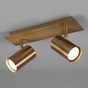 Trio Lighting Faretto a soffitto Marley, ottone anticato, 2 luci