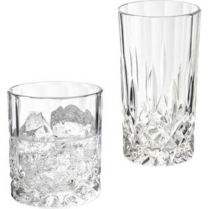 Set 8 bicchieri con rilievo in cristallo George