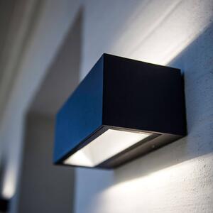 LUTEC Applique LED da esterni Gemini 22 cm, 3.000K, nero