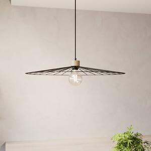 Envostar Yahel lampada a sospensione, rovere/nero, Ø 65 cm