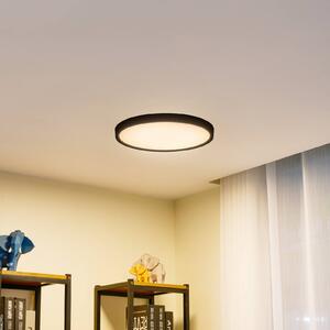 Lindby Smart Plafoniera LED Pravin, Ø 40 cm, CCT, nero