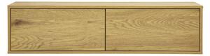 Mobile TV da parete finitura legno chiaro quercia L120 cm FLEXO