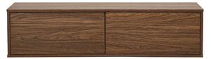 Mobile TV sospeso finitura legno scuro noce L120 cm FLEXO