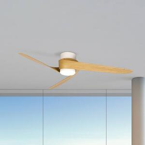 Mantra Iluminación Ventilatore da soffitto Groenlandia, legno, DC silenzioso Ø 122 cm CCT