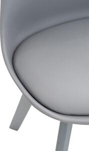 Set di 4 sedie Brianna grigio/grigio