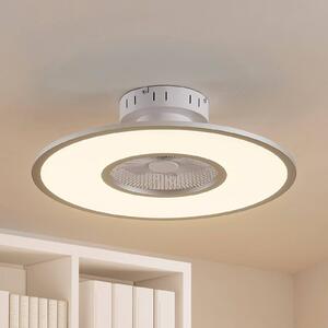 Lindby LED ventilatore da soffitto Romea, rotondo, DC, silenzioso, 60 cm