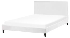 Copri Letto Velluto di colore Bianco per Letto 160 x 200 cm Sfoderabile Lavabile camera da letto Beliani