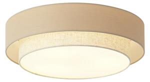 Plafoniera moderna beige 50cm 3 luci - Drum Duo