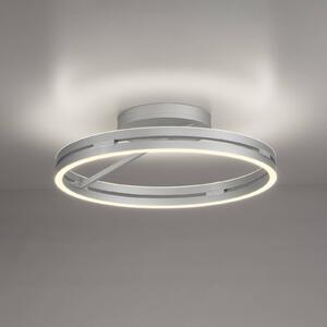 PURE Plafoniera a LED Loop, dimmerabile, Alluminio / Grigio / Zincato, Soggiorno / Sala da pranzo, Alluminio, Moderno, Plafoniera LED