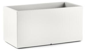 Cassetta rettangolare per fiori LOTO Dimensioni 40x80x h 40 cm -peso 7 kg interno ed Esterno colore bianco perla