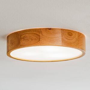 TEMAR LIGHTING Plafoniera Cleo, Ø 38 cm, rovere