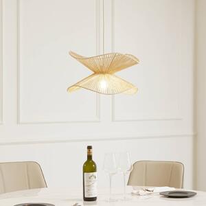 Lampada a sospensione Lindby Valdorin, beige, carta, Ø 40 cm, E27