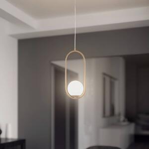 ALDEX Lampada a sospensione Dione, 1 luce, beige/bianco