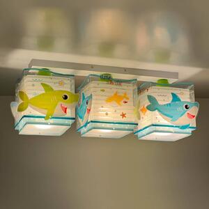 Dalber Little Shark plafoniera motivo mare 3 luce