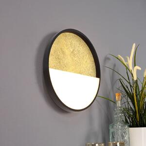 Eco-Light Applique a LED Vista, oro/nero, Ø 30 cm