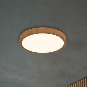 Briloner Plafoniera LED Runa Wood effetto legno 3.000 K Ø38cm