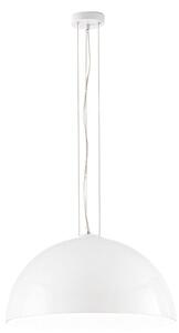 Lampadario cupola metallo perenz bell 8552 b e27 led bianco lucido - Perenz